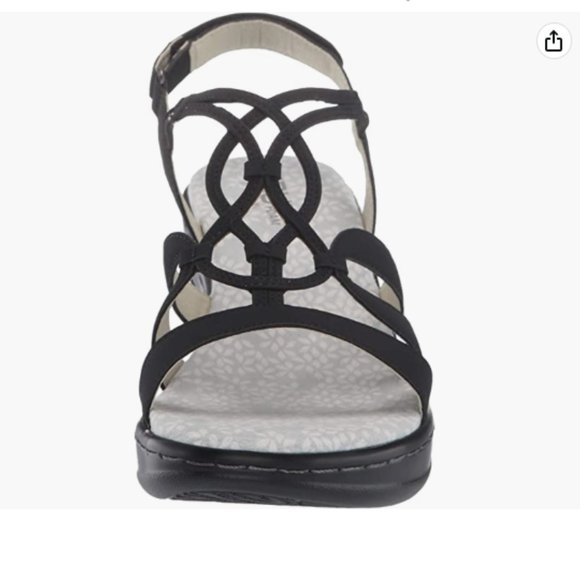 JBU by Jambu Gigi Wedge Sandals, Black 7.5 - Picture 5 of 13